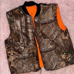 REALTREE Camo and Orange Reversible Vest